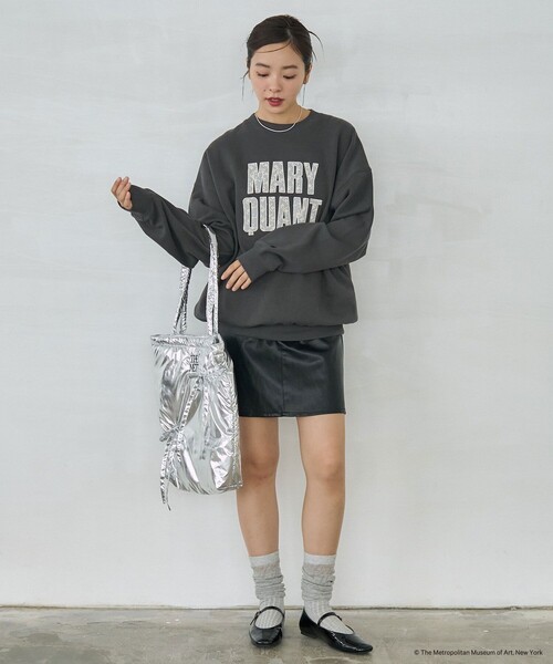 PUBLUX（パブリュクス）の「The Met × PUBLUX/パブリュクス The Metギャザーリボントートバッグ　限定展開（ショルダーバッグ・レディース・オフホワイト/シルバー/ブラック・ONE SIZE）」の13枚目の写真