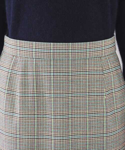 【セール】【後ろウエストゴム/ストレッチ性/日本製】チェックナロースカート（スカート）｜UNTITLED（アンタイトル）