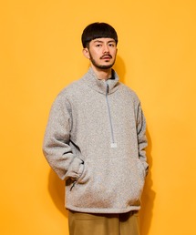 BURLAP OUTFITTER（バーラップアウトフィッター）の「KNIT FLEECE H/Z TOP / ニットフリース ハーフジップ トップ（スウェット）」