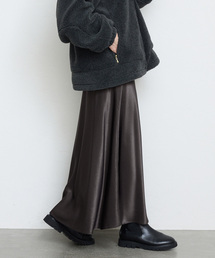 SLOBE IENA | グロッシーサテンフレアスカート(スカート)