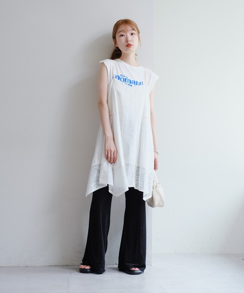 Kastane(カスタネ)の「【お気に入り登録2万人】パッチワークコットンキャミワンピース(ワンピース・レディース・オフホワイト/アイボリー/ブラック・FREE)」の8枚目の写真