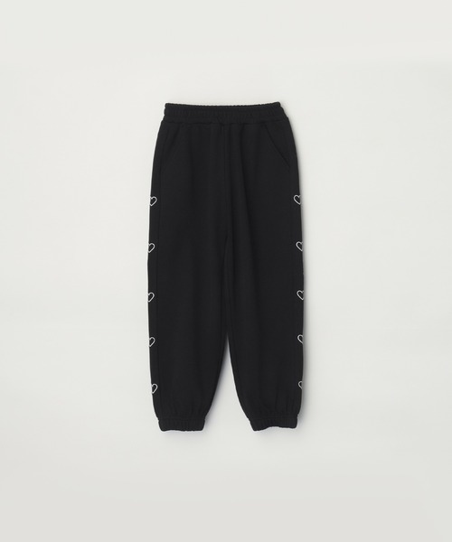 coca（coca）（コカ）の「キッズ　サイドハート刺繍 スウェットジョガーパンツ（スウェットパンツ・キッズ・ピンク/ブラック/ラベンダー・120/150/130/140）」の21枚目の写真