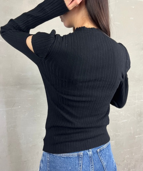Last SAMPLE ラストサンプル　リブニットセーター sakishimatokyo ニット セーター 「新色追加」「 ラメニット