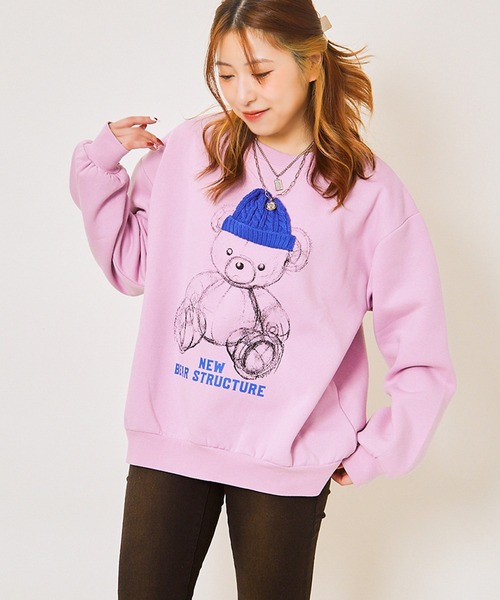 BOOWY スウェット　長袖　レア LUCY トレーナー スウェット LUCY/マイクロシャギーワンポイント