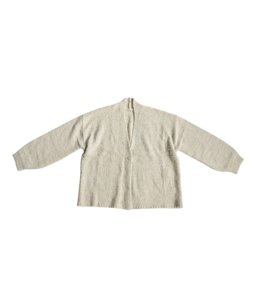antiqua(アンティカ)の「ブークレニットカーディガン(ニット/セーター・レディース・ブルー/ベージュ/ブラック・ONESIZE)」の18枚目の写真