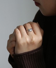 [silver925]プランプハートリング〈金属アレルギー対応〉