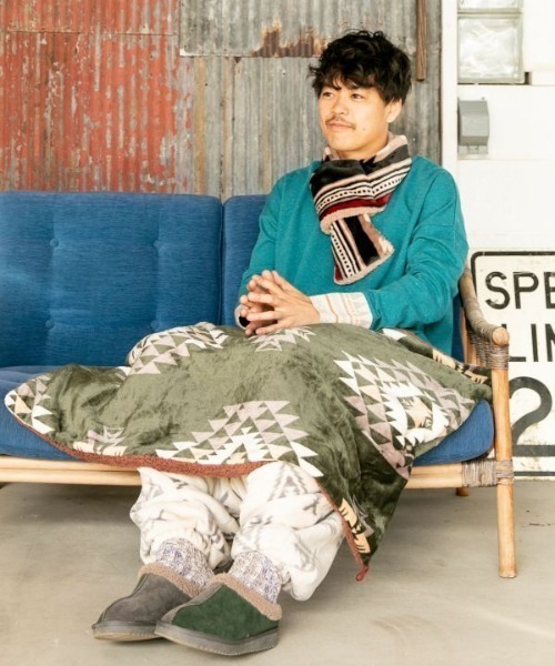 Amina/アミナ ブランケット ノマディ あったか 防寒 ボア マイクロ