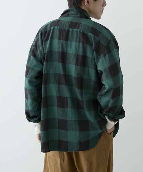 CRAFT STANDARD BOUTIQUE（クラフトスタンダードブティック）の「ブロックチェックワークシャツ（シャツ/ブラウス・メンズ・グリーン/ブルー/レッド・M/L/XL）」の16枚目の写真