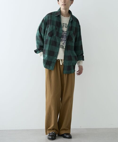 CRAFT STANDARD BOUTIQUE（クラフトスタンダードブティック）の「ブロックチェックワークシャツ（シャツ/ブラウス・メンズ・グリーン/ブルー/レッド・M/L/XL）」の15枚目の写真