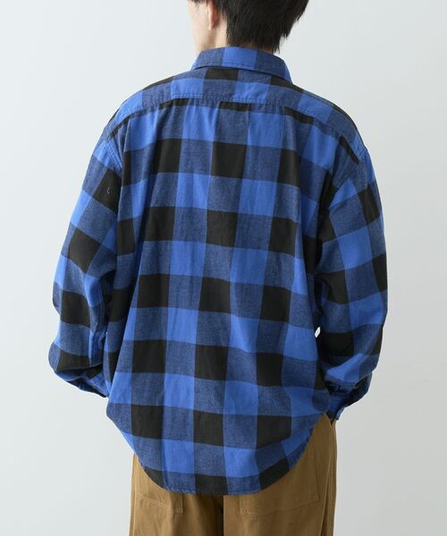 CRAFT STANDARD BOUTIQUE（クラフトスタンダードブティック）の「ブロックチェックワークシャツ（シャツ/ブラウス・メンズ・グリーン/ブルー/レッド・M/L/XL）」の12枚目の写真