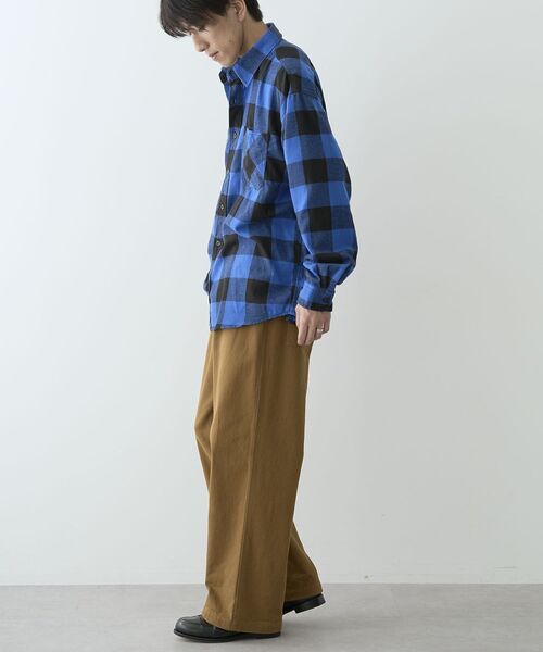 CRAFT STANDARD BOUTIQUE（クラフトスタンダードブティック）の「ブロックチェックワークシャツ（シャツ/ブラウス・メンズ・グリーン/ブルー/レッド・M/L/XL）」の10枚目の写真