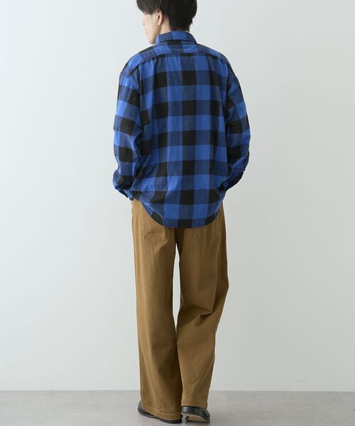 CRAFT STANDARD BOUTIQUE（クラフトスタンダードブティック）の「ブロックチェックワークシャツ（シャツ/ブラウス・メンズ・グリーン/ブルー/レッド・M/L/XL）」の9枚目の写真