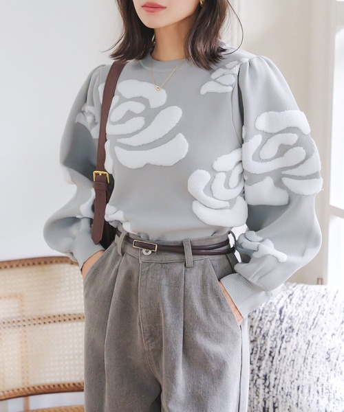 Verybrain キラキラビーズレースパール刺繍入りクリーム色ニットセーター 楽天市場】【P2倍&クーポン有】ニット セーター レース 透け感