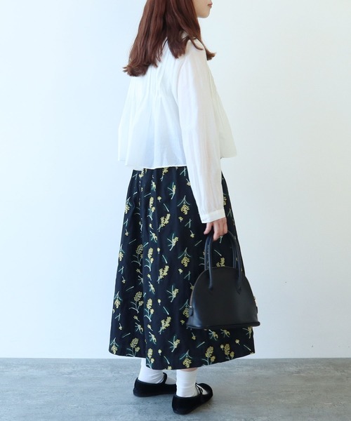 bulle de savon（ビュルデサボン）の「キュプラ/コットンローン ナチュラルトリプルワッシャー pin tuck ブラウス（シャツ/ブラウス・レディース・ホワイト・FREE）」の19枚目の写真