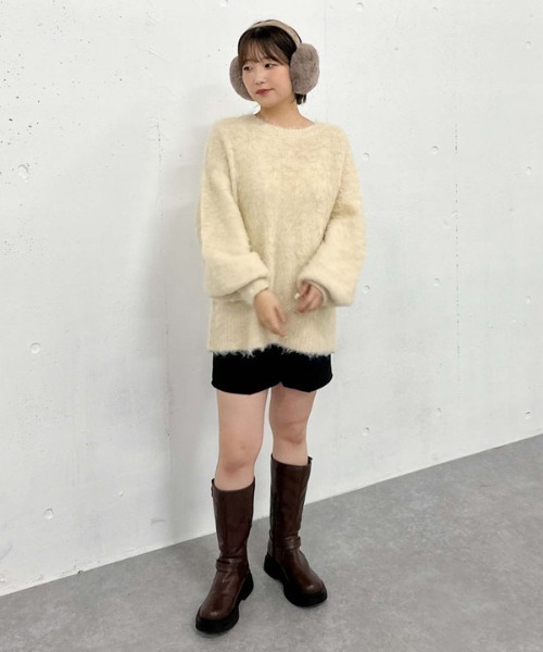 archives(アルシーヴ)の「もふもふコンパクトイヤマフ(イヤーマフ・レディース・ブラウン/ベージュ・FREE)」の6枚目の写真