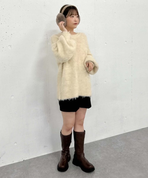 archives(アルシーヴ)の「もふもふコンパクトイヤマフ(イヤーマフ・レディース・ブラウン/ベージュ・FREE)」の9枚目の写真