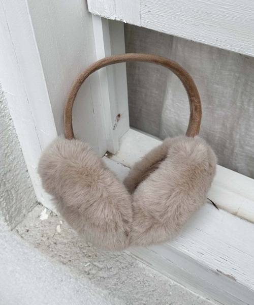 archives(アルシーヴ)の「もふもふコンパクトイヤマフ(イヤーマフ・レディース・ブラウン/ベージュ・FREE)」の7枚目の写真