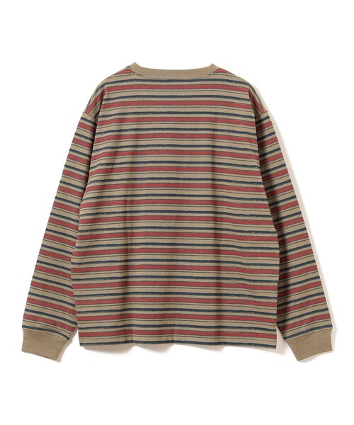 B:MING by BEAMS（ビーミングバイビームス）の「プリント ボーダー クルーネック カットソー（Tシャツ/カットソー・メンズ・ベージュ/ネイビー・XL/L/M/S）」の12枚目の写真