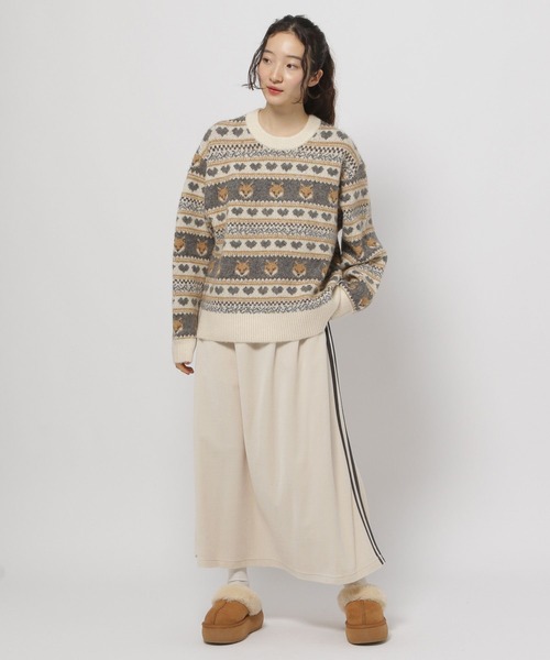 niko and...（ニコアンド）の「アニマルジャガードニットプルオーバー（ニット/セーター・レディース・ブルー/グリーン/アイボリー・MEDIUM/LARGE）」の22枚目の写真