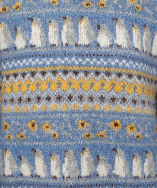 niko and...（ニコアンド）の「アニマルジャガードニットプルオーバー（ニット/セーター・レディース・ブルー/グリーン/アイボリー・MEDIUM/LARGE）」の14枚目の写真