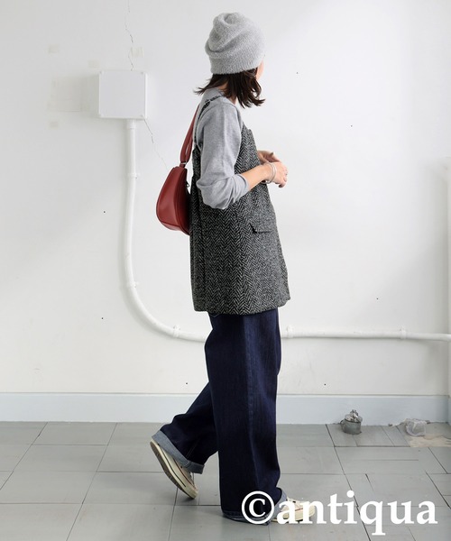antiqua(アンティカ)の「ツイードビスチェ(その他トップス・レディース・ブラックミックス・ONESIZE)」の8枚目の写真