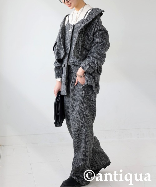 antiqua(アンティカ)の「ツイードビスチェ(その他トップス・レディース・ブラックミックス・ONESIZE)」の10枚目の写真