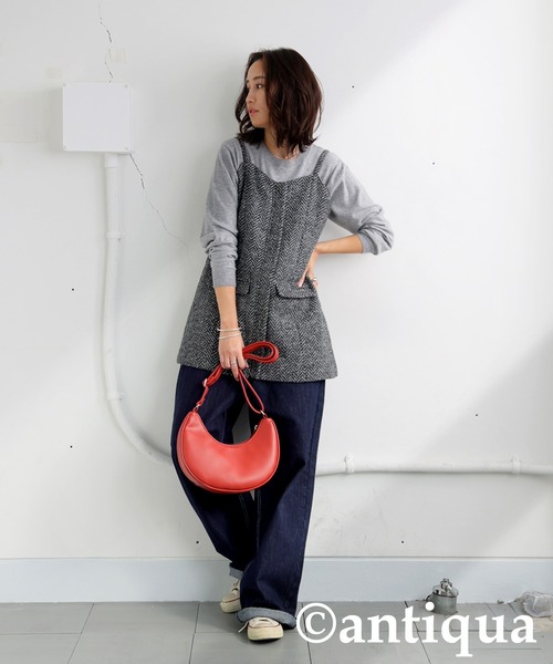 antiqua(アンティカ)の「ツイードビスチェ(その他トップス・レディース・ブラックミックス・ONESIZE)」の6枚目の写真