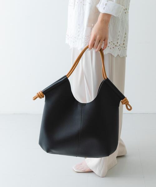 RODE SKO（ロデスコ）の「ラウンドデザインむすびトートバッグ（トートバッグ・レディース・ブラック/オフホワイト/イエロー系その他・ONE）」の19枚目の写真