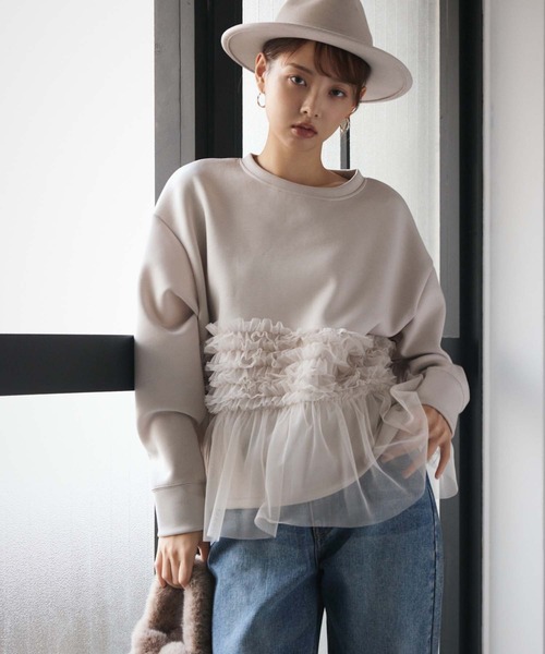 ダンボールチュールデザインプルオーバー（Tシャツ/カットソー）｜fifth（フィフス）