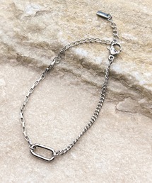 CALIFORNIA OUTFITTERS（カリフォルニア アウトフィッターズ）の「3-12A14 ハーフデザイン違い チェーンブレスレット サークルトップ 【LULKA-ルールカ-】（ブレスレット・メンズ）」