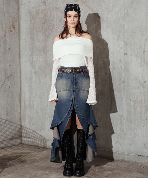 SPIRALGIRL（スパイラルガール）の「ヴィンテージ風ベルト（ベルト・レディース・ブラウン/ブラック・FREE）」の6枚目の写真