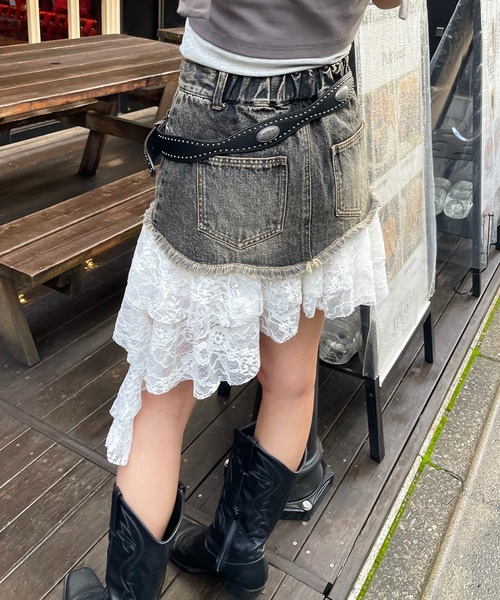 SPIRALGIRL（スパイラルガール）の「ヴィンテージ風ベルト（ベルト・レディース・ブラウン/ブラック・FREE）」の7枚目の写真