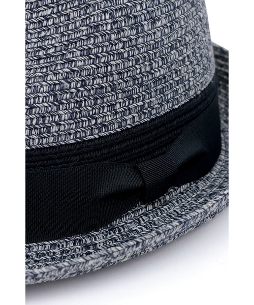HIGH STREET（ハイストリート）の「HIGH STREET∴ウォッシャブルブレード 中折れハット（ハット・メンズ・ネイビー/ブラック・F）」の4枚目の写真