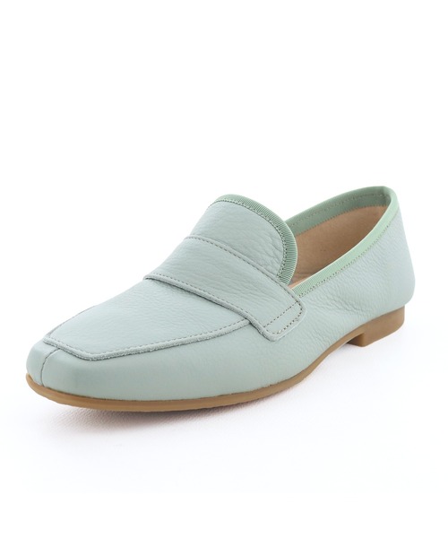 ENあしながおじさん（エンアシナガオジサン）の「防水｜モカシューズ　5360585（ローファー・レディース・オフホワイト/グレイッシュベージュ/ブラック/ミント・23.5cm/23cm/24cm/22.5cm/24.5cm）」の9枚目の写真