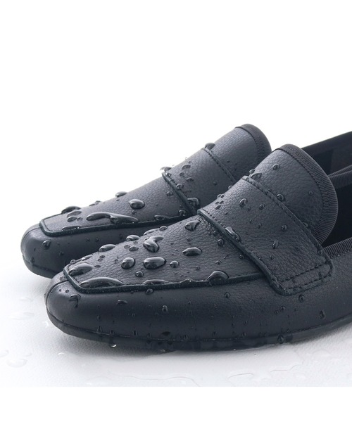 ENあしながおじさん（エンアシナガオジサン）の「防水｜モカシューズ　5360585（ローファー・レディース・オフホワイト/グレイッシュベージュ/ブラック/ミント・23.5cm/23cm/24cm/22.5cm/24.5cm）」の18枚目の写真