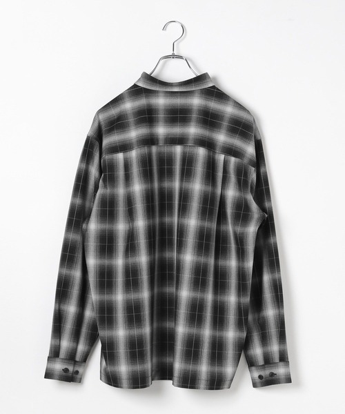 GLOBAL WORK（グローバルワーク）の「アーバンオンブレシャツ/147185（シャツ/ブラウス・メンズ・ホワイト/ブラック/グレー・SMALL/MEDIUM/LARGE/X-LARGE）」の7枚目の写真
