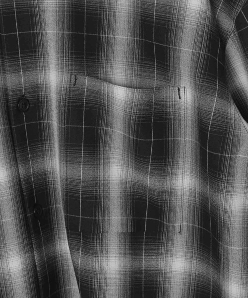 GLOBAL WORK（グローバルワーク）の「アーバンオンブレシャツ/147185（シャツ/ブラウス・メンズ・ホワイト/ブラック/グレー・SMALL/MEDIUM/LARGE/X-LARGE）」の11枚目の写真