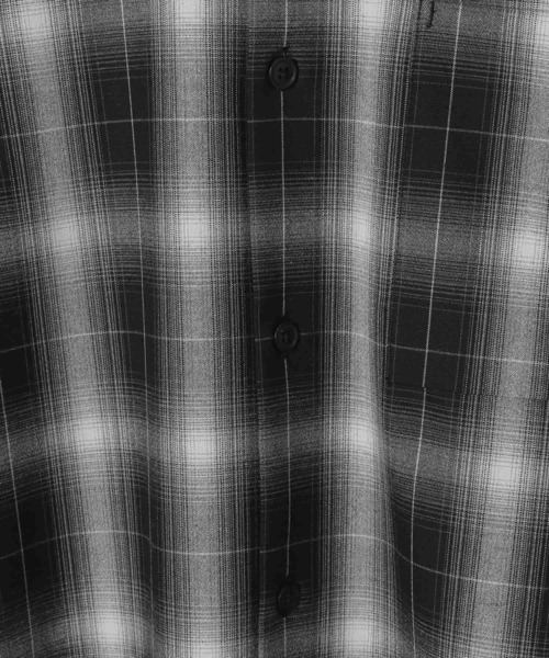 GLOBAL WORK（グローバルワーク）の「アーバンオンブレシャツ/147185（シャツ/ブラウス・メンズ・ホワイト/ブラック/グレー・SMALL/MEDIUM/LARGE/X-LARGE）」の14枚目の写真