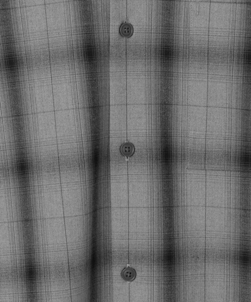 GLOBAL WORK（グローバルワーク）の「アーバンオンブレシャツ/147185（シャツ/ブラウス・メンズ・ホワイト/ブラック/グレー・SMALL/MEDIUM/LARGE/X-LARGE）」の15枚目の写真