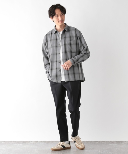 GLOBAL WORK（グローバルワーク）の「アーバンオンブレシャツ/147185（シャツ/ブラウス・メンズ・ホワイト/ブラック/グレー・SMALL/MEDIUM/LARGE/X-LARGE）」の21枚目の写真