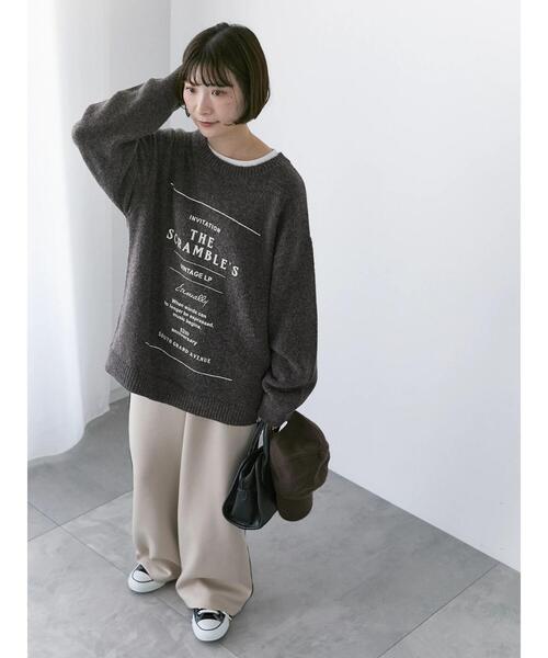 Samansa Mos2 blue（サマンサモスモスブルー）の「◎サイドライントラックパンツ（その他パンツ・レディース・グレー/ブラック/ベージュ・F）」の8枚目の写真