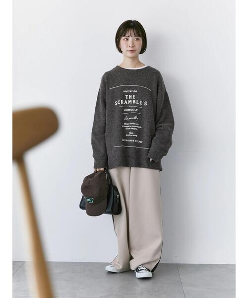 Samansa Mos2 blue（サマンサモスモスブルー）の「◎サイドライントラックパンツ（その他パンツ・レディース・グレー/ブラック/ベージュ・F）」の14枚目の写真