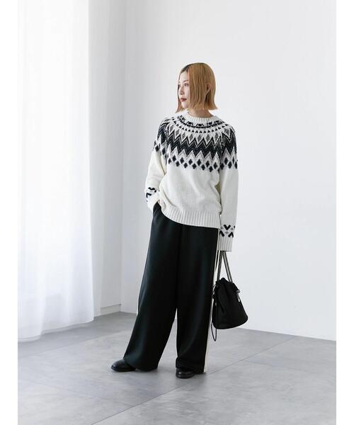 Samansa Mos2 blue（サマンサモスモスブルー）の「◎サイドライントラックパンツ（その他パンツ・レディース・グレー/ブラック/ベージュ・F）」の15枚目の写真