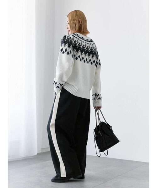 Samansa Mos2 blue（サマンサモスモスブルー）の「◎サイドライントラックパンツ（その他パンツ・レディース・グレー/ブラック/ベージュ・F）」の16枚目の写真