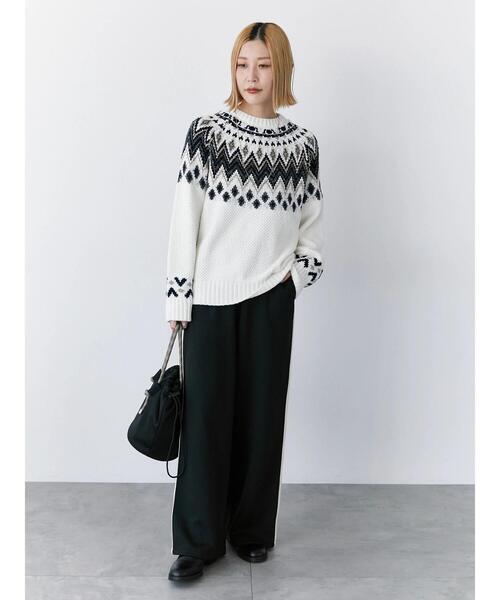 Samansa Mos2 blue（サマンサモスモスブルー）の「◎サイドライントラックパンツ（その他パンツ・レディース・グレー/ブラック/ベージュ・F）」の17枚目の写真