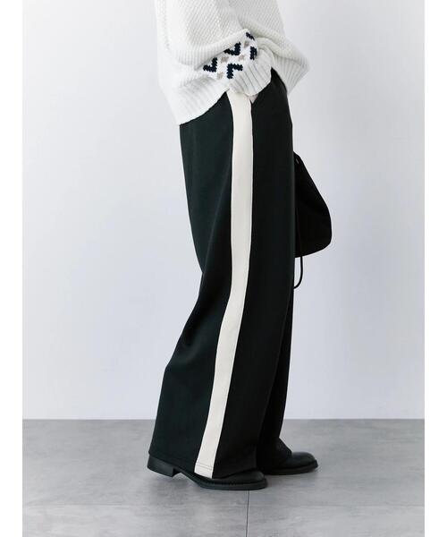 Samansa Mos2 blue（サマンサモスモスブルー）の「◎サイドライントラックパンツ（その他パンツ・レディース・グレー/ブラック/ベージュ・F）」の18枚目の写真