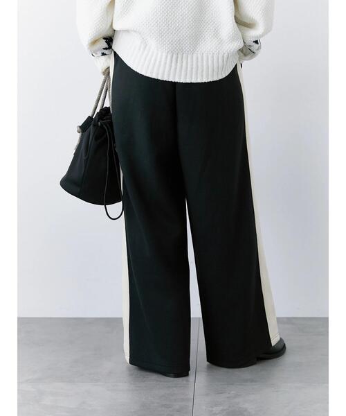 Samansa Mos2 blue（サマンサモスモスブルー）の「◎サイドライントラックパンツ（その他パンツ・レディース・グレー/ブラック/ベージュ・F）」の19枚目の写真