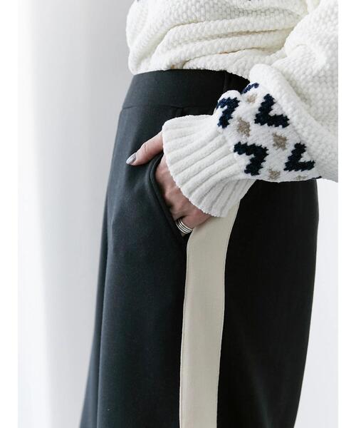 Samansa Mos2 blue（サマンサモスモスブルー）の「◎サイドライントラックパンツ（その他パンツ・レディース・グレー/ブラック/ベージュ・F）」の22枚目の写真