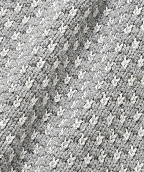 LA MARINE FRANCAISE（マリン フランセーズ）の「バイカラー模様編みカーディガン（カーディガン/ボレロ・レディース・ネイビー/グレー/ホワイト・FREE）」の11枚目の写真