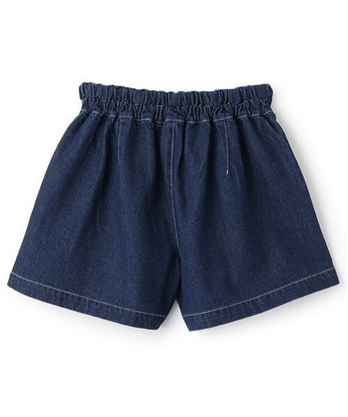 LOVETOXIC（ラブトキシック）の「美脚見えタックフレアデニムキュロット（デニムパンツ・キッズ・ブルー/ライトブルー/グレー/ブラック・L:160cm/M:150cm/S:140cm）」の6枚目の写真